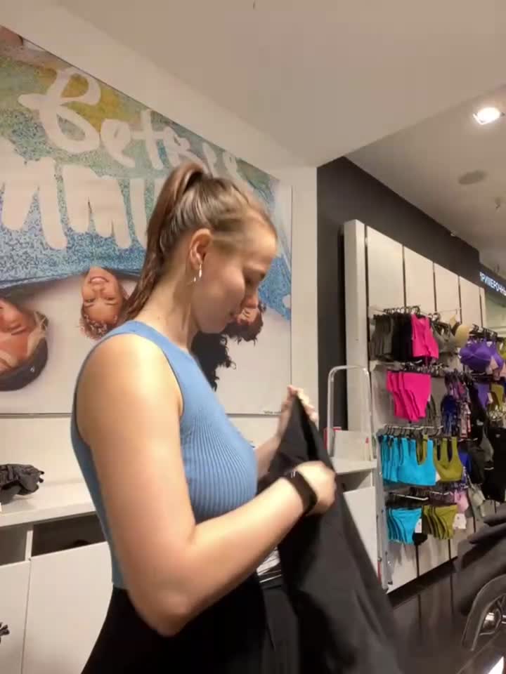 Flashing my tits at work